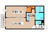 ピクシ－ガ－デン美園 1LDKの間取り