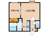リリアンⅡ 1LDKの間取り