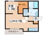オリエントコ－ポ美園 1LDKの間取り