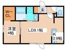 Livease N33 1LDKの間取り