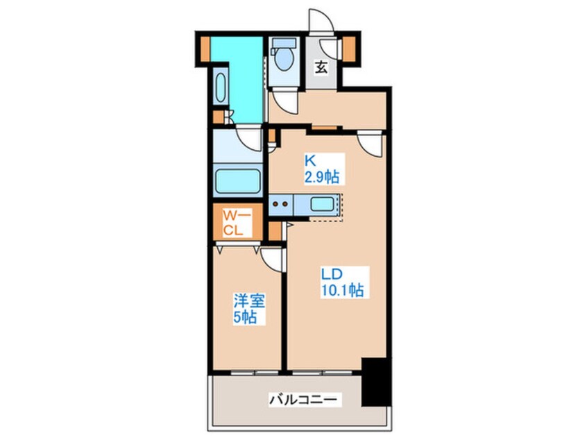 間取図 ﾌﾟﾚﾐｽﾄﾀﾜｰ新さっぽろ(2507)