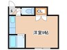 ヒュース美園A 1Rの間取り