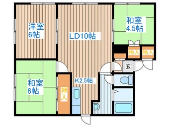 間取図 メイユ－ルト－タスＡ棟