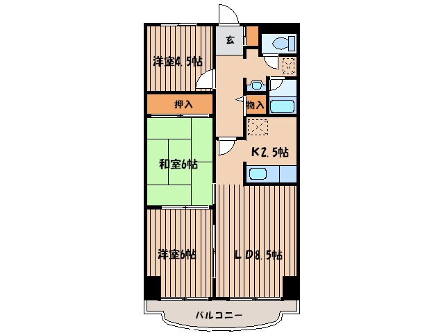 間取り図 ステ－ションハイツ山本