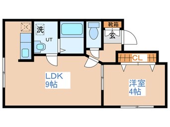 間取図 アンソレイユ