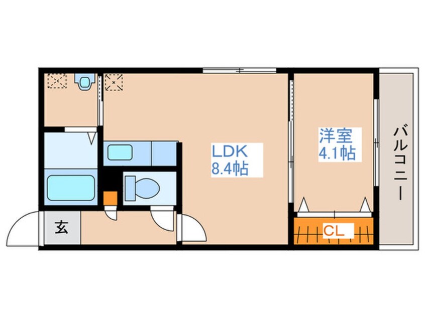 間取図 アンソレイユ