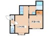 ロイヤルハウス７１１ 1LDKの間取り