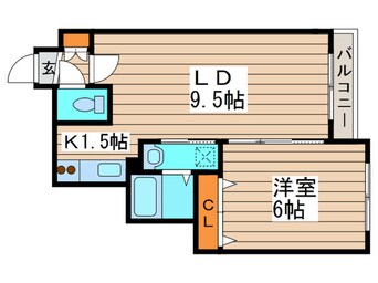 間取図 フォンテ－ヌ福住