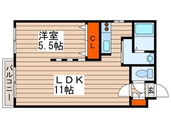 間取図 フォンテ－ヌ福住