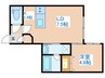 S-RESIDENCE琴似 1LDKの間取り