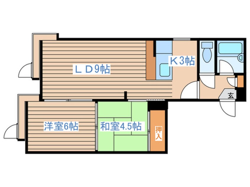 間取図 アルカ－サル４