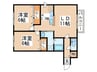メープル豊平公園 2LDKの間取り