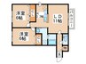 メープル豊平公園 2LDKの間取り