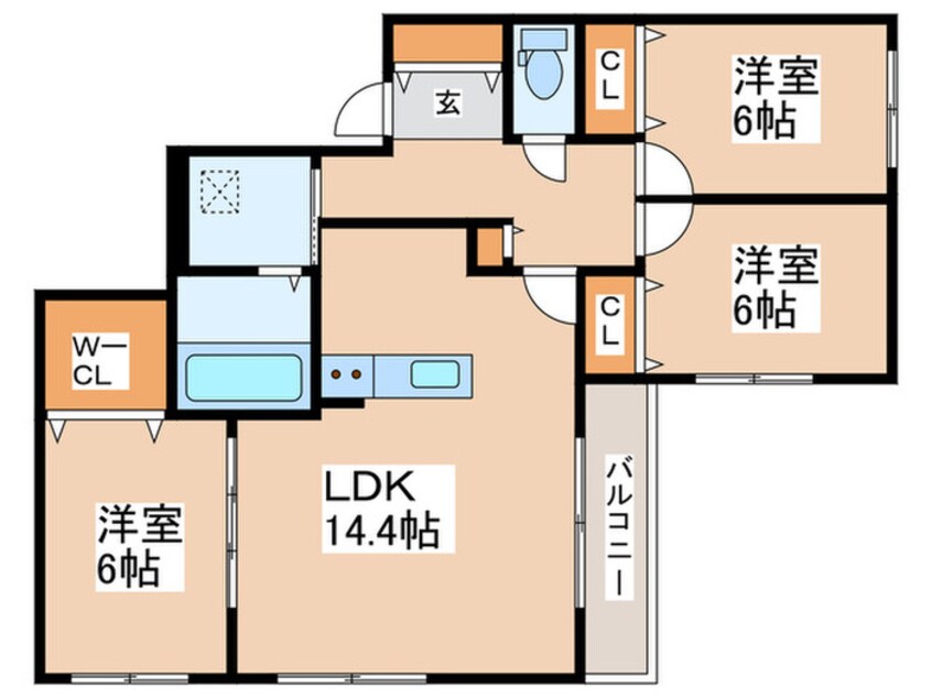 間取図 ZABO HILLS MINAMIMARUYAMA