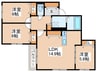 ZABO HILLS MINAMIMARUYAMA 3LDKの間取り