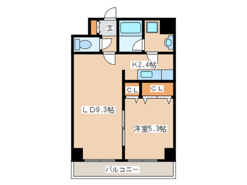 間取図 エステラ南３条館Ａ