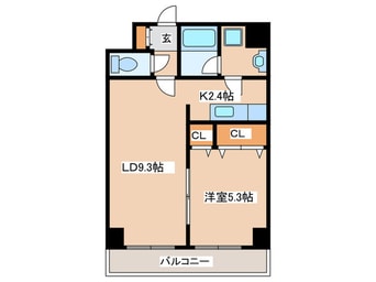 間取図 エステラ南３条館Ａ