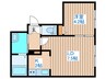 Rin南郷 1LDKの間取り