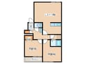 クローバーハイム平岸の間取図