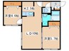 エルム公園ヒルズ 2LDKの間取り