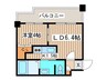 ＶＩＬＬＡＧＥ北大通壱番館 1LDKの間取り