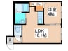 CRETE白石 1LDKの間取り