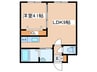 SERAM美園 1LDKの間取り