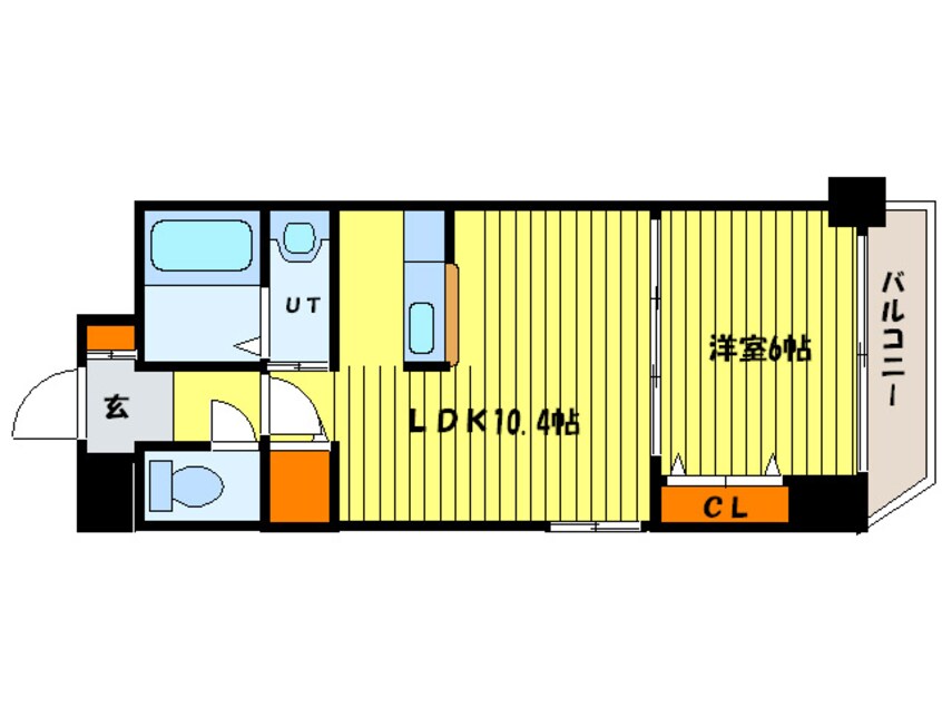 間取図 ＦＬＡＴ　Ｔ／Ｇ