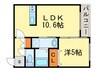 グレーシア 1LDKの間取り