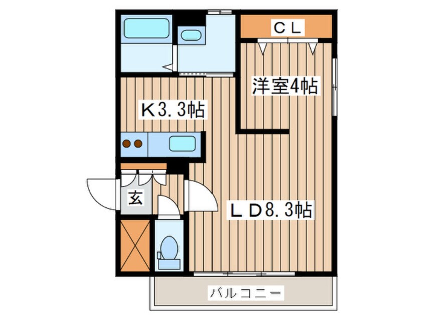 間取図 Ｇｒａｃｅｃｏｕｒｔ　麻生