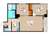 ブリ－ズＮ４１ 2LDKの間取り