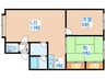 MTハウス 2LDKの間取り