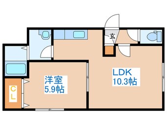 間取図 カーサフェリス発寒