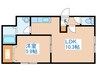 カーサフェリス発寒 1LDKの間取り