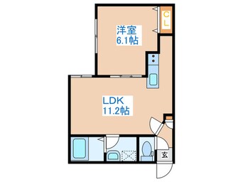 間取図 カーサフェリス発寒