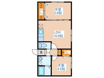 間取図 カサヌ－ボⅡ