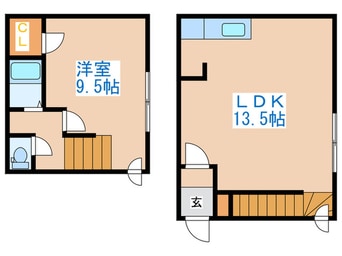 間取図 アルファ・アパル 発寒
