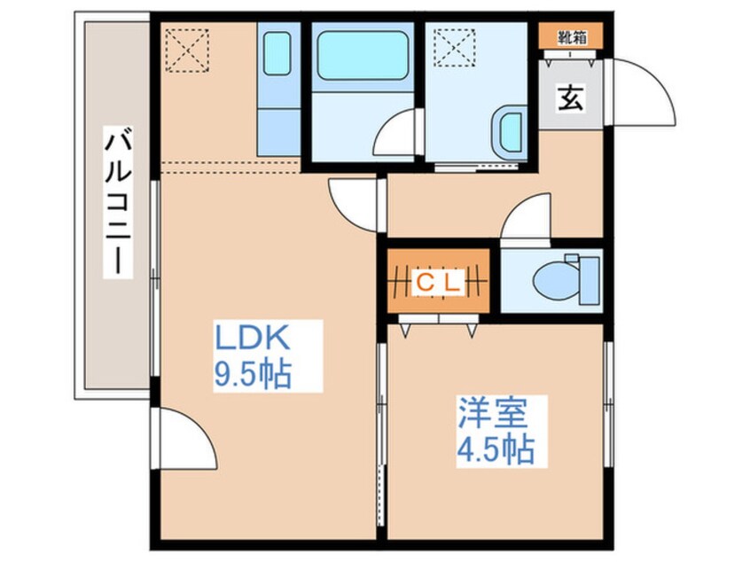 間取図 Ｍセ－ナ澄川