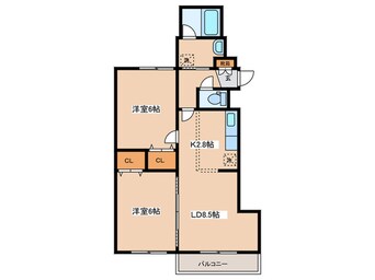 間取図 Ｍセ－ナ澄川