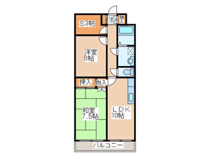 間取図 エクレール羊が丘