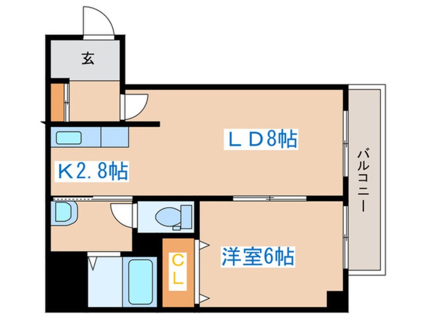 間取図 カ－ムシティ８２１