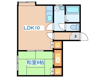 間取図 ニュ－ウエスト八軒