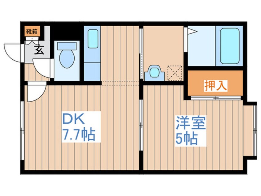 間取図 シングルコート水車町