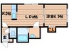 クレセリア新川 1LDKの間取り