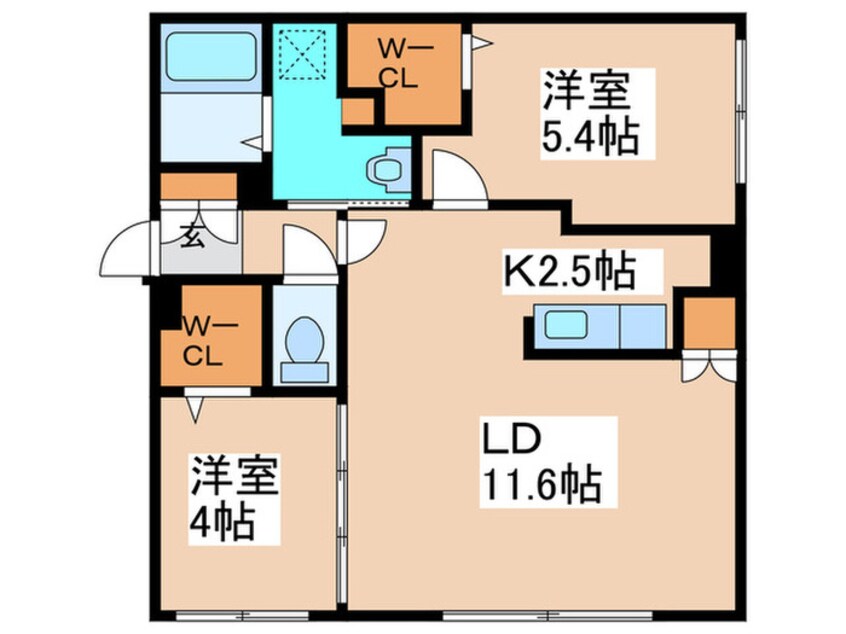 間取図 アルファスクエア北24西2