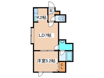 間取図 アメニティ－ズ新琴似