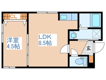 間取図 メトロ南平岸駅前