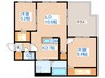 GRAN DUKE八軒 2LDKの間取り