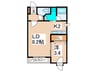 クラ－ジュ行啓１ 1LDKの間取り
