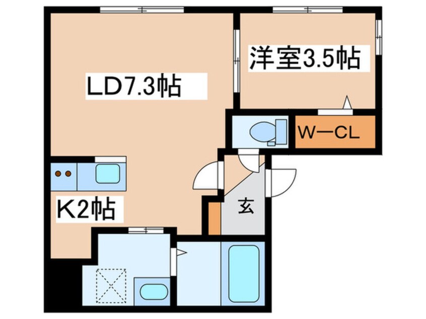 間取図 BASE　TSUKISAMU